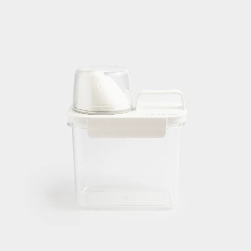 Кір жуғыш ұнтаққа арналған контейнер, 1,1 л, өлшегішпен, пластик, ақ, Compact