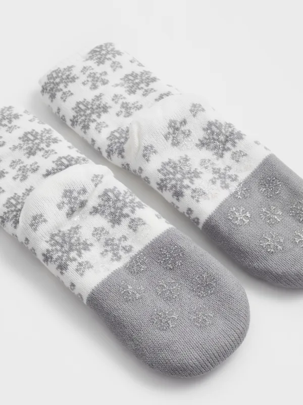 Әйелдер шұлықтары, үйге арналған, өлшемі 39-41, акрил/шерпа, сүт түстес, Бұғы, Hot winter, image-4