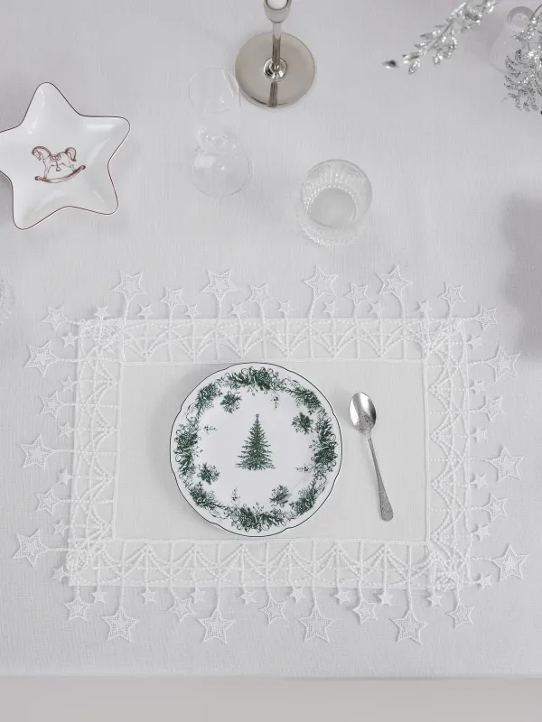 Аспаптарға арналған майлық, 30х45 см, шілтерлі, полиэстер, ақ, Жұлдыздар, Stars framed, image-2