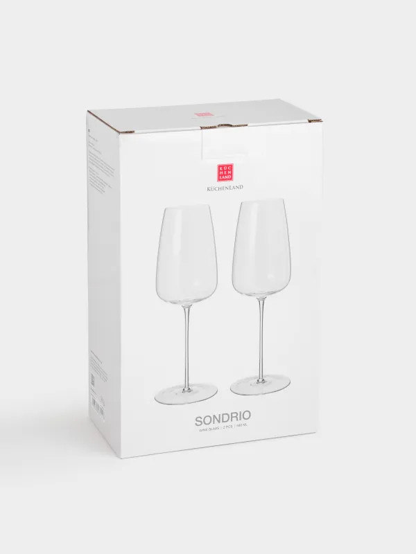 Шарап бокалы, 570 мл, 2 дана, хрусталь шыны, Sondrio, image-5