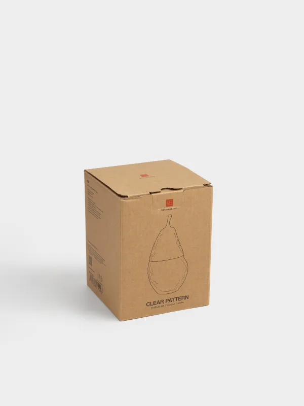 Сақтау ыдысы, 11х22 см, 400 мл, шыны Р, Алмұрт, Clear pattern, image-4