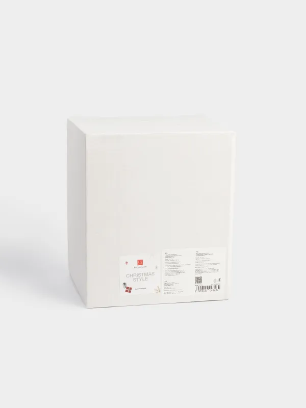 Мүсінше, 15х17 см, жарықтандырылған, анимациялық, полирезин, Қарлы айналмалы әткеншек, Christmas style, image-5