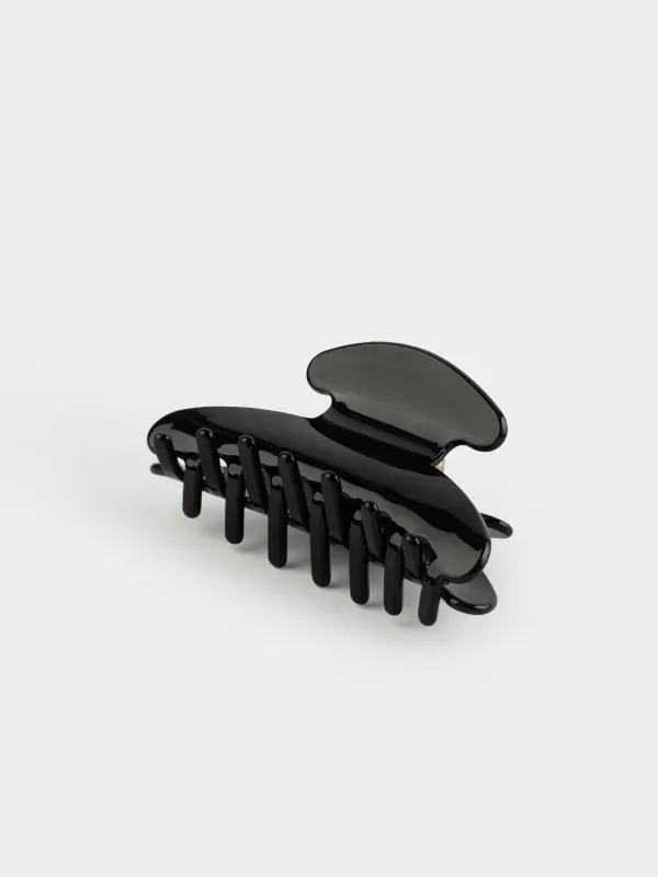 Шаш қыстырғыш, 9 см, пластик, қара, Краб, Hair basic, image-2