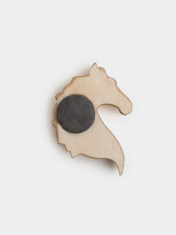 Магнит, 8 см, полирезин, Horse gold, image-3