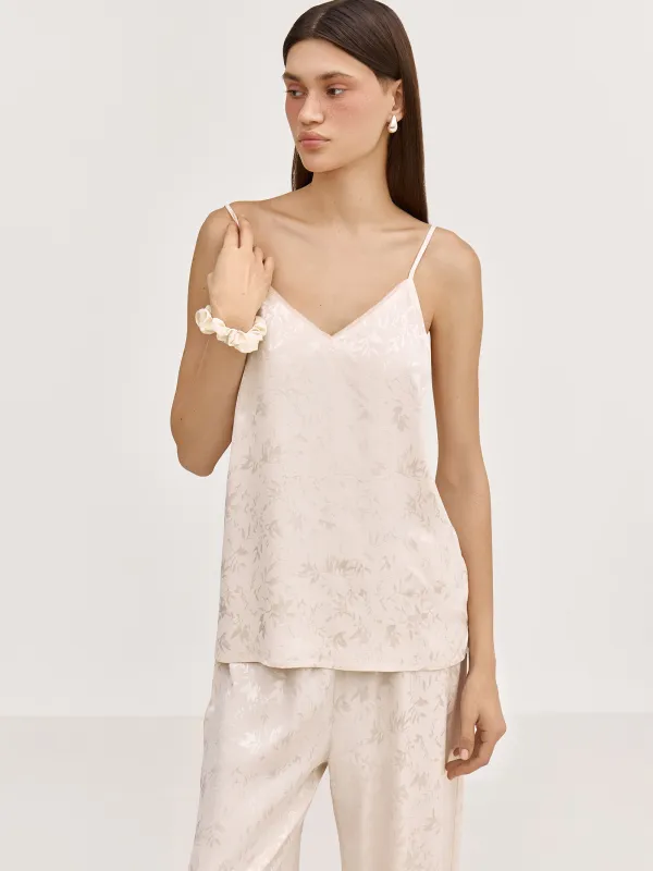 Резинка для волос, 8 см, со стразами, полиэстер, молочная, Silk, image-3