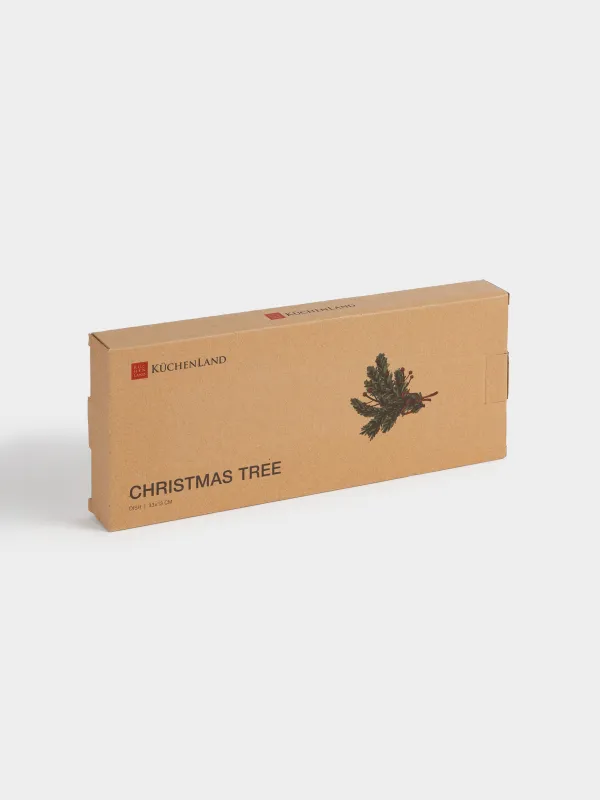 Ыдыс, 33х13 см, керамика, тікбұрышты, Шыршасы бар жылқы, Christmas tree, image-6