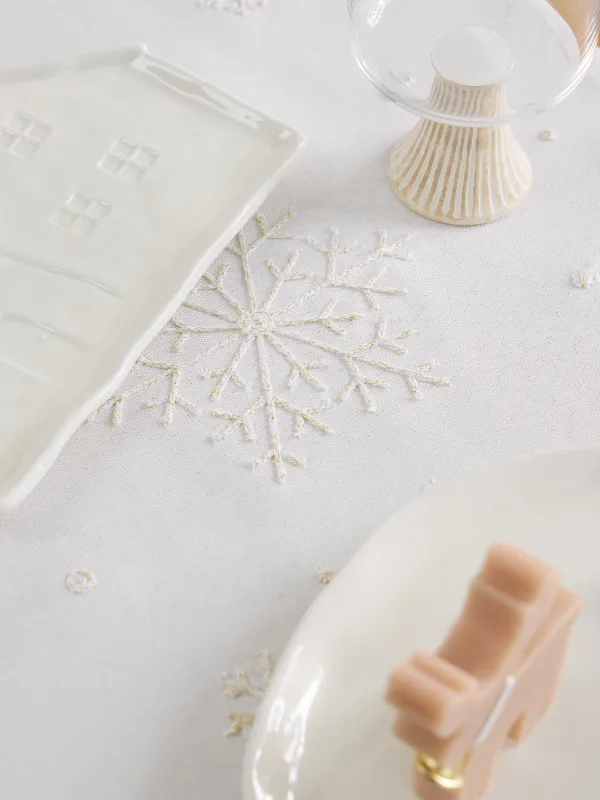 Үстел төсеніші, 40х160 см, полиэстер, сүт түстес, Жылқы, Snow horse, image-3