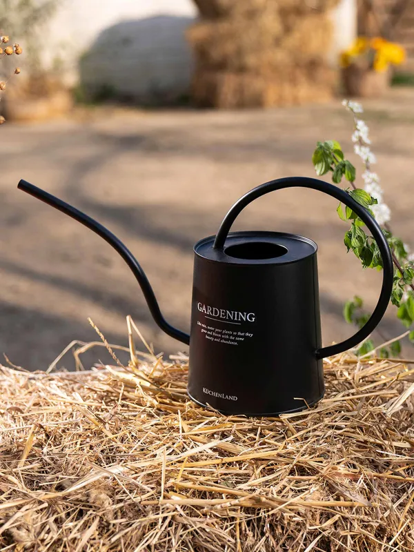 Лейка, 2 л, металл, черная, Gardening, image-4