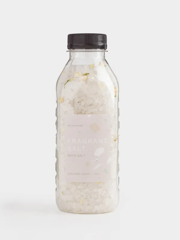 Ваннаға арналған тұз, 600 гр, нәрлендіреді, антистресс, кептірілген гүлдермен, Ақжұпар, Fragrant salt, image-0