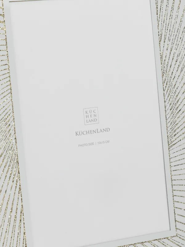 Фото жиектеме, 17х23 см, шыны, алтын, Алтын сызықтар, Actress, image-3