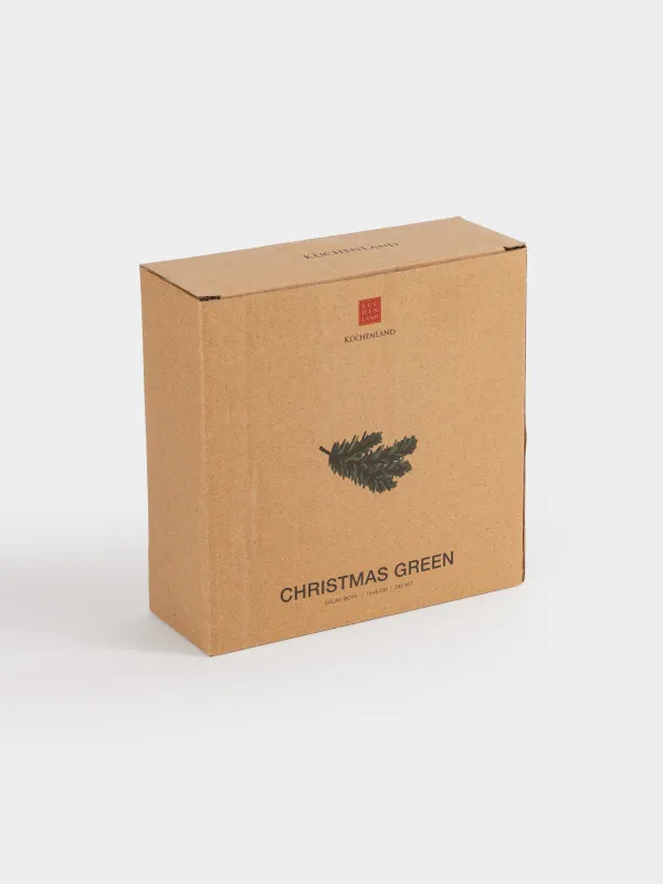 Салат ыдысы, 15х5 см, 370 мл, керамика, Шырша бұтағы, Сhristmas green, image-5