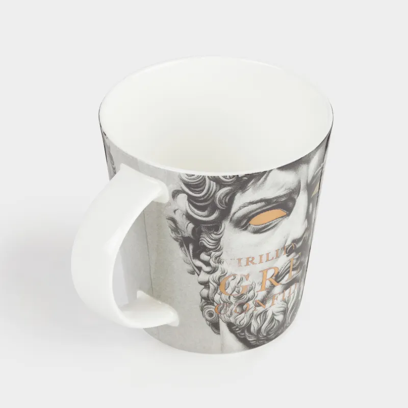 Саптыаяқ, 450 мл, фарфор F, сұр-алтын, Грек мүсіні, Apollo, image-1