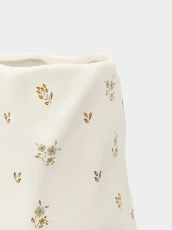 Гүл вазасы, 20 см, керамика, сүт түсті, Көне гүлдер, La flore, image-2