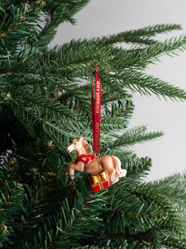 Игрушка елочная, 5 см, Лошадка, Figure christmas, image-3