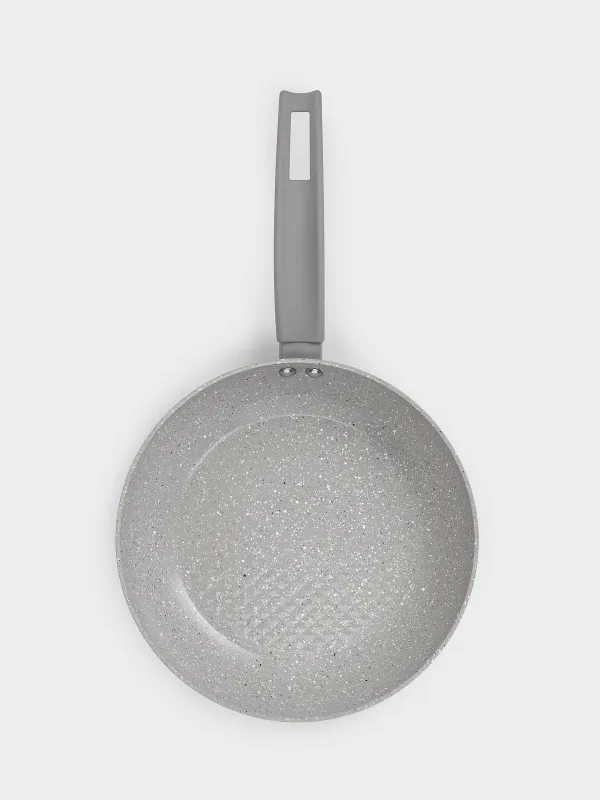 Сковорода, 24 см, с покрытием, алюминий, бежево-серая, Decision, image-3
