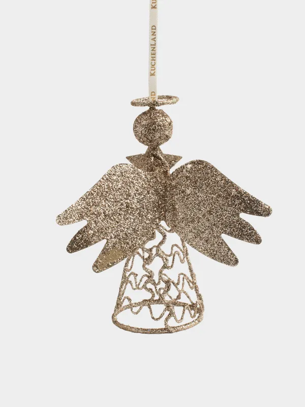 Шырша ойыншығы, 15 см, металл, шампан, Періште, Angel sparks, image-2