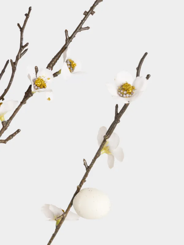 Ветка декоративная, 96 см, Пасхальные яйца и цветы, Natural Easter decor, image-2