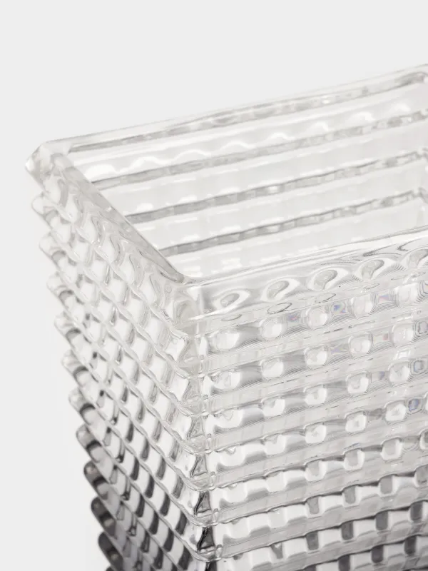 Гүл вазасы, 28 см, шыны Р, сұр градиент, Mosaic color, image-2