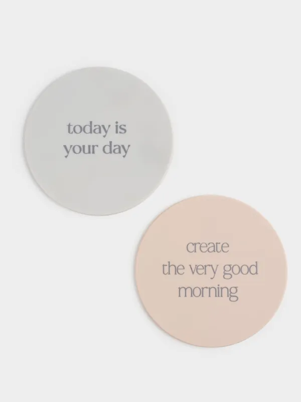 Саптыаяқ тұғыры, 10 см, 2 дана, силикон, дөңгелек, сарғылт-қоңыр, ДИЗАЙН, Scroll, image-1