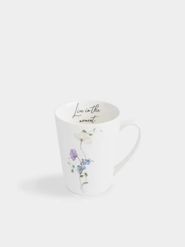 Кружка, 420 мл, фарфор N, белая, Полевые цветы, Cowslip, image-1