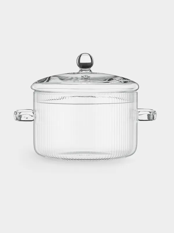 Кастрюля, 16 см, 1,7 л, с крышкой, стекло Б, Ribby, image-5