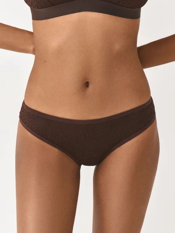 Әйелдер іш киімі, өлшемі XS, нейлон/спандекс, шілтер, қоңыр, Хипстер, Maximilynn, image-1