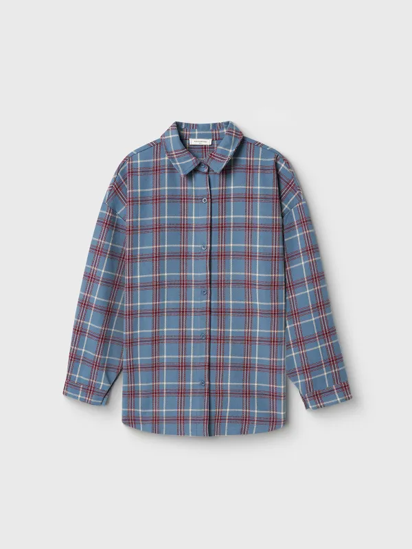 Әйелдер жейдесі, өлшемі S, ұзын жеңді, мақта/полиэстер, ақ және көк, Тор, Jamie, image-7