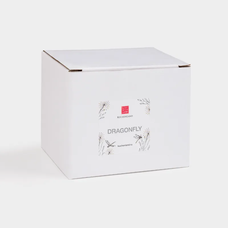 Кружка, 380 мл, Стрекозы и одуванчики, Dragonfly, image-4