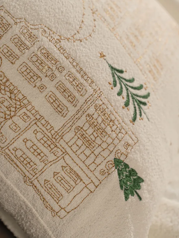 Сәндік жастық, 45х45 см, букле, сүт түстес, Жылқы, Boucle, image-4