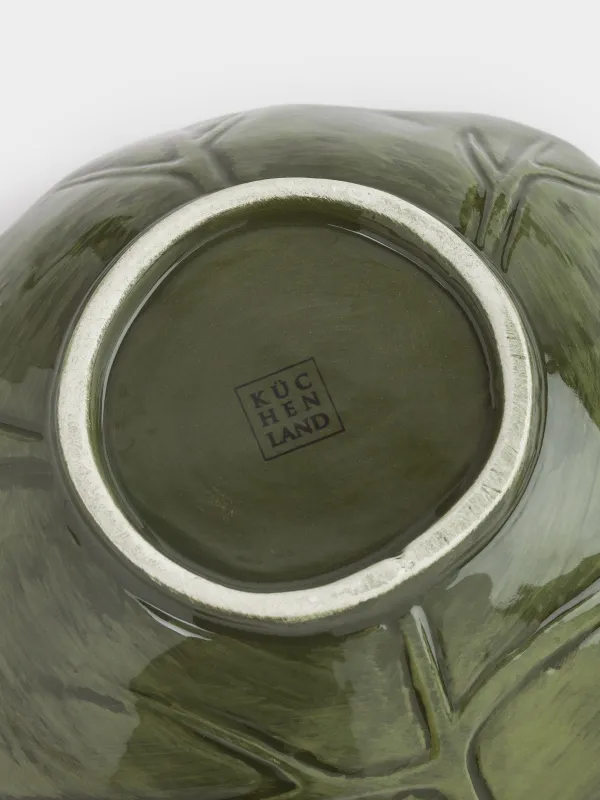 Пиала, 14х6 см, 200 мл, керамика D, зеленая, Лист, Forest symphony, image-4