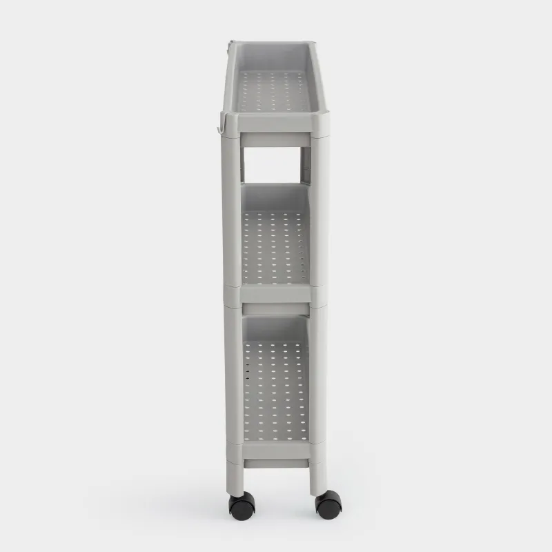 Сөре, 3 деңгейлі, 58х18х75 см, пластик, сұр, Grating, image-1