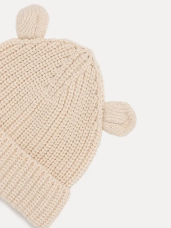 Балалар бас киімі, 54 см, бірыңғай өлшемді, акрил, сүт түсті, Құлақ, Warm kids, image-1