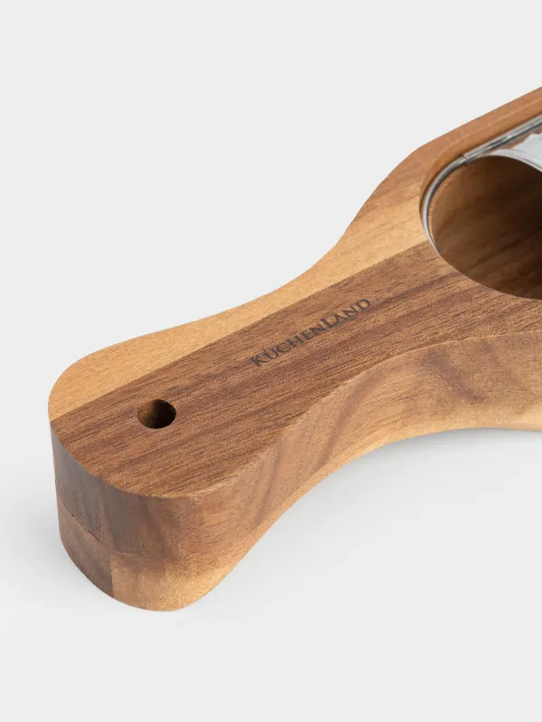 Үккіш, 24х7 см, контейнері бар, тұтқасы бар, болат/ағаш, Noble tree, image-3