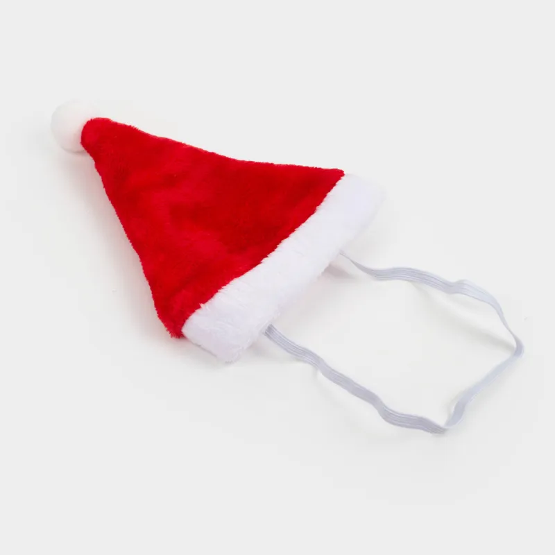 Жануарларға арналған карнавал жиынтығы, 2 зат, шарф/қалпақ, полиэстер, қызыл, Санта, Christmas pet, image-3