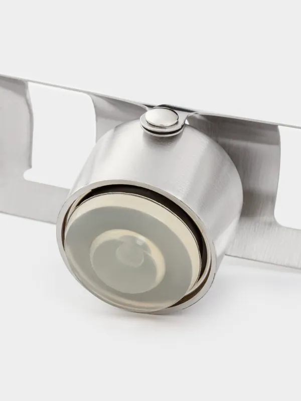 Шампан бөтелкесіне арналған тығын, 6 см, металл, күміс, Bar, image-5