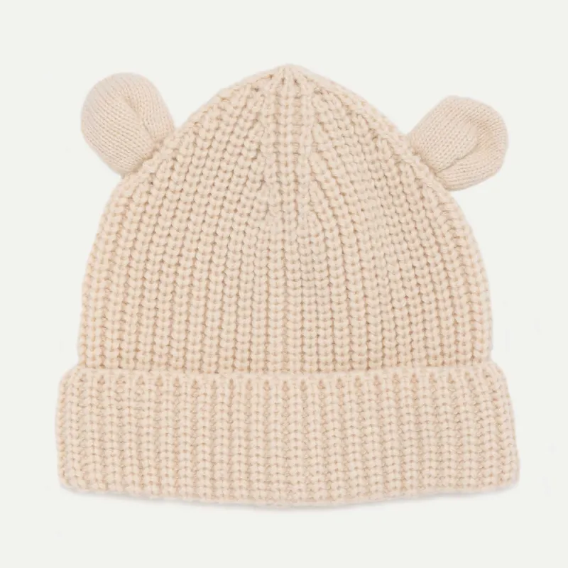 Балалар бас киімі, 54 см, бірыңғай өлшемді, акрил, сүт түсті, Құлақ, Warm kids