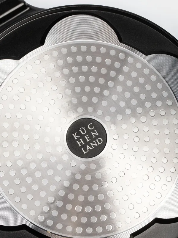 Жұмыртқа мен құймаққа арналған таба, 26 см, 7 бөлім, жабыны бар, алюминий, Жаңа жылдық атрибуттар, Action, image-5