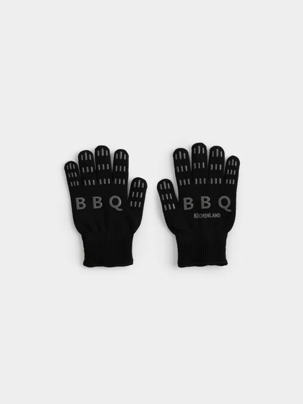 Барбекюге арналған жиынтық, 4 зат, алжапқышы бар, болат/ағаш, қара/қоңыр, BBQ, image-3