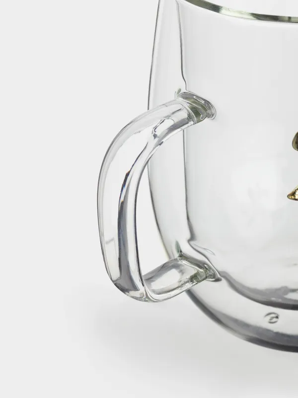 Кружка, 350 мл, Золотистые цветы, Air decor, image-6