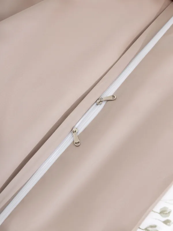 Төсек жиынтығы, Еуро, tencel 300 ТС, сүтті сарғылт-қоңыр, Бұтақтар, Tencel, image-5