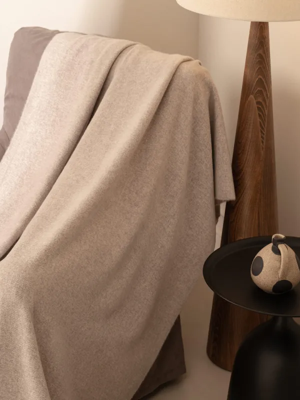 Көрпе, 130х170 см, шашағы бар, полиэстер, ашық қоңыр, Neutral, image-4