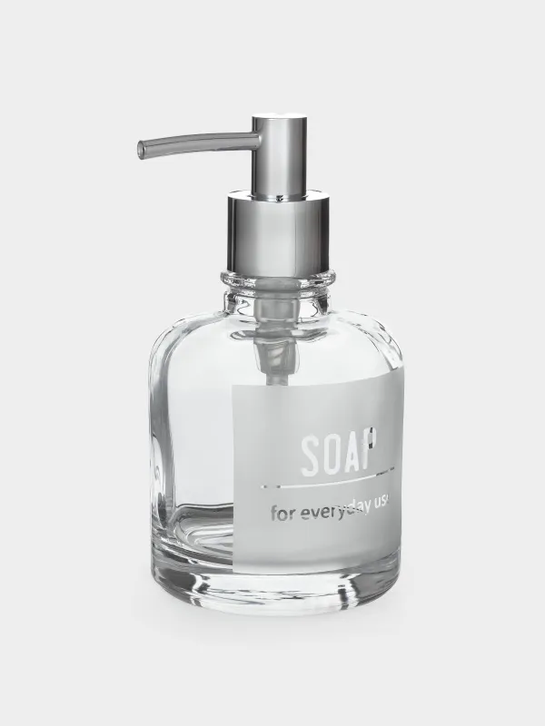 Диспенсер для жидкого мыла, 260 мл, стекло/пластик, Lunt, image-2