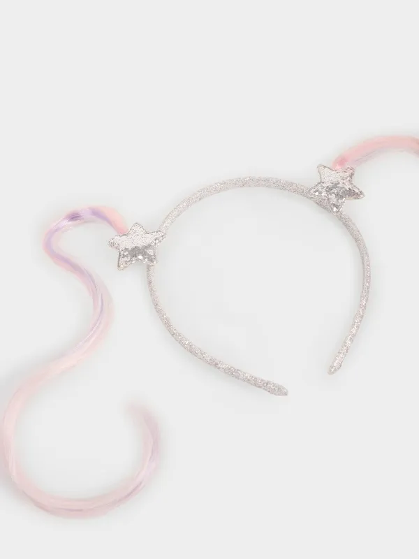 Ободок карнавальный, Пряди со звездами, Hairstyle, image-1