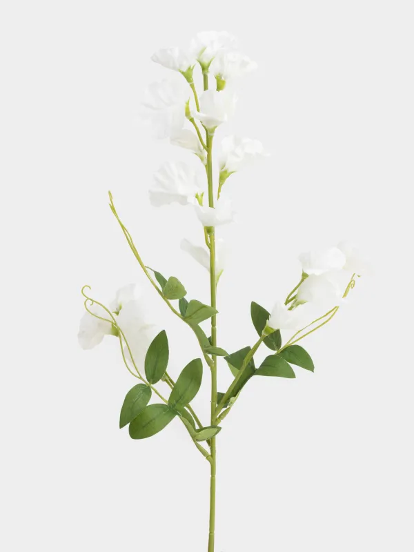 Сәндік бұтақ, 70 см, пластик/полиэстер, Ақ лизиантус, Flower garden, image-1