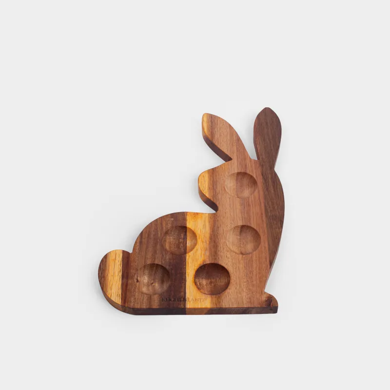 Жұмыртқа тұғыры, 20х27см, 5 бөлім, ағаш, Қоян, Noble tree