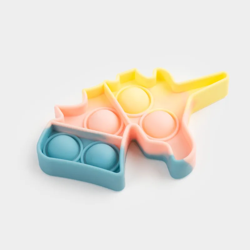 Ойыншық-антистресс Pop-it, 10х6 см, силикон, көк-жасыл, Бір мүйізді, Pop-it, image-2