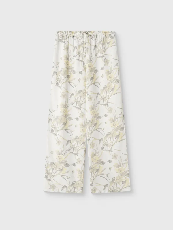 Әйелдер шалбары, үйге арналған, өлшемі S, вискоза, сұр, Жапырақтар, Leksli, image-4