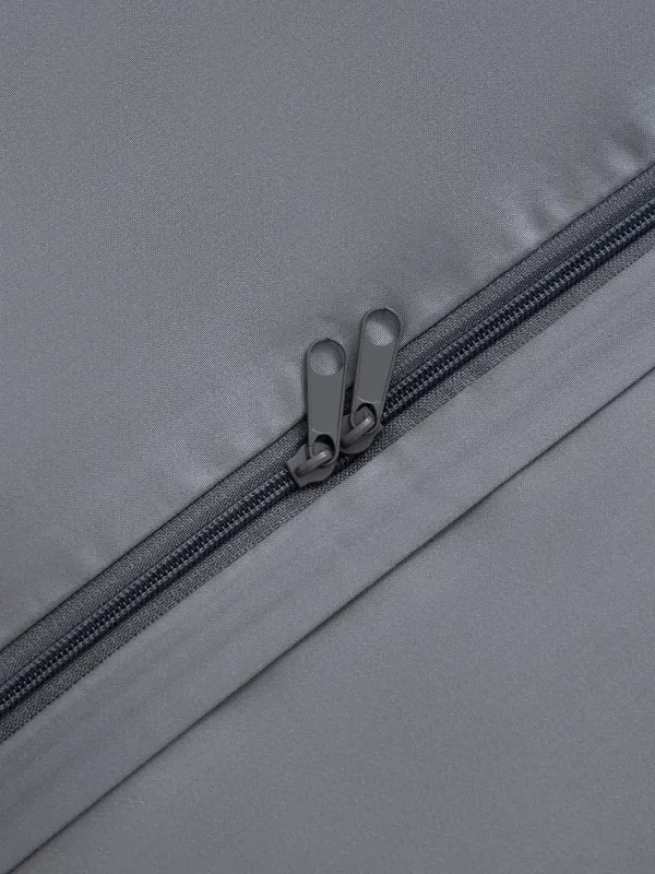 Төсек жиынтығы, еуро, тенсель 300 ТС, ақ және сұр, Гүлдер мен жидектер, Tencel, image-3