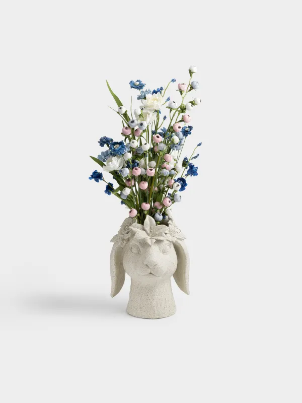 Ваза декоративная, 22 см, Кролик в цветах, Flora Easter, image-4
