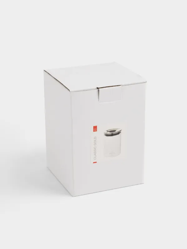 Банка для сыпучих продуктов, 750 мл, стекло Б/пластик, Золотистая крышка, Classic gold, image-3